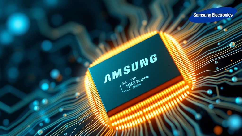 HBM 시장 경쟁력과 전망 (realistic 스타일)