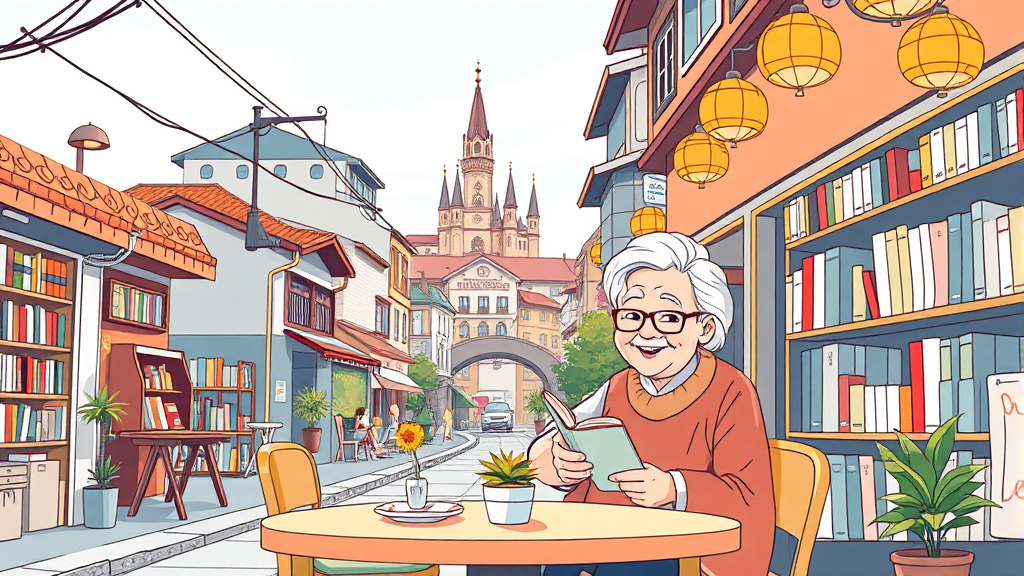 마곡 실버타운 주거 공간 및 시설 (illustration 스타일)