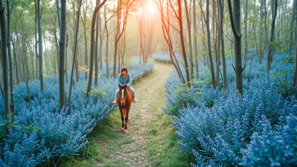 에코랜드 주변 관광 정보 (realistic 스타일)