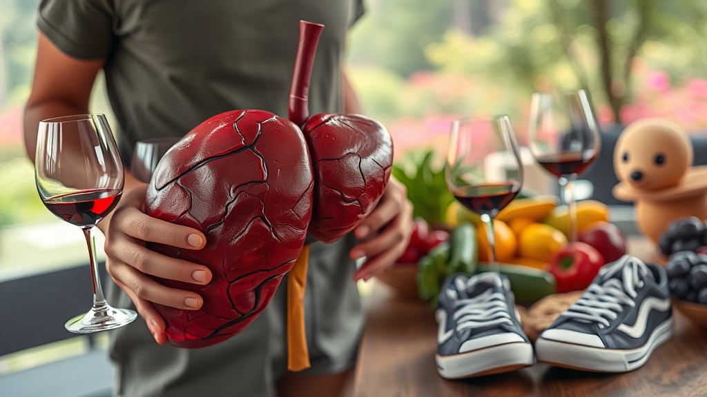 감마지티피 낮추는 방법: 생활 습관 개선 (realistic 스타일)