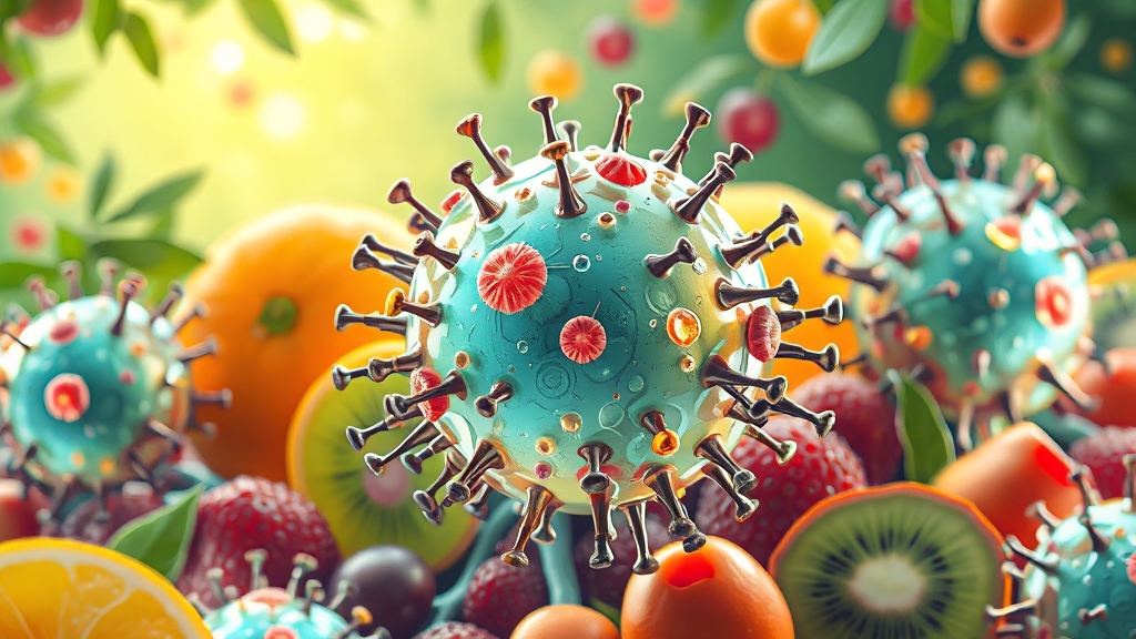 항산화 성분, 왜 중요할까? (illustration 스타일)