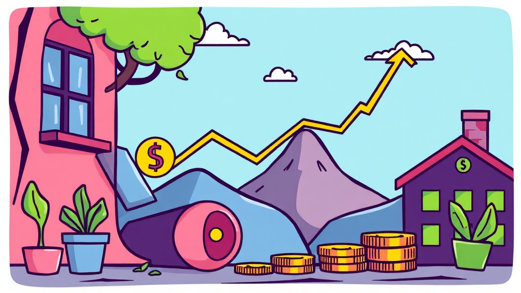 예금 금리 2% 시대, 저축의 의미 (cartoon 스타일)