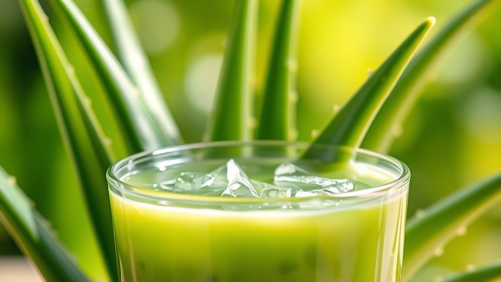 알로에 생잎 활용법 (realistic 스타일)