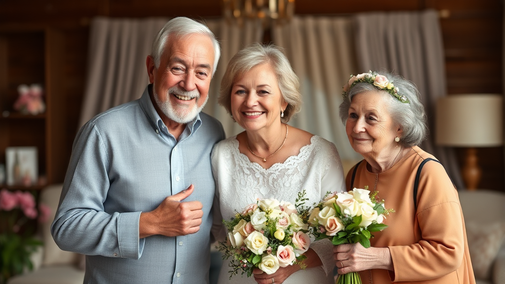 재혼 웨딩 사진 촬영의 특별한 이유 (realistic 스타일)