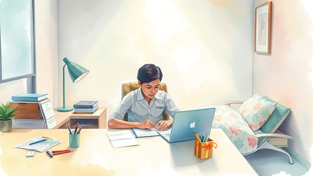 휴게시간 및 휴일근로 규정 (watercolor 스타일)