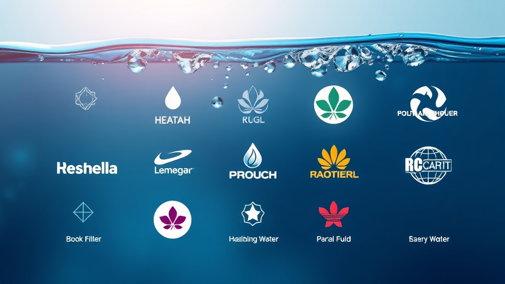 정수기 필터 브랜드별 특징 비교 (realistic 스타일)