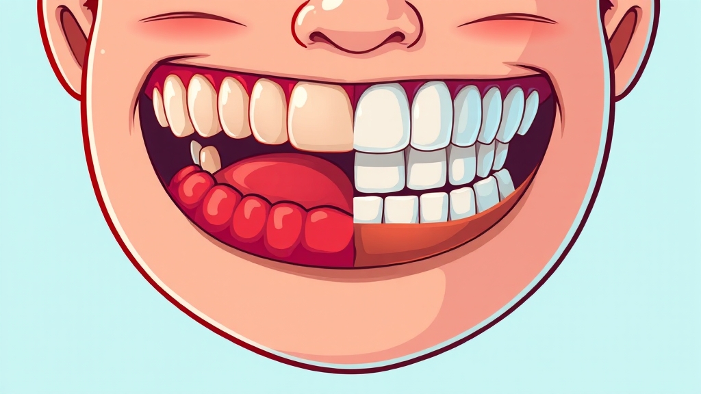 잇몸 질환, 원인과 증상은? (cartoon 스타일)