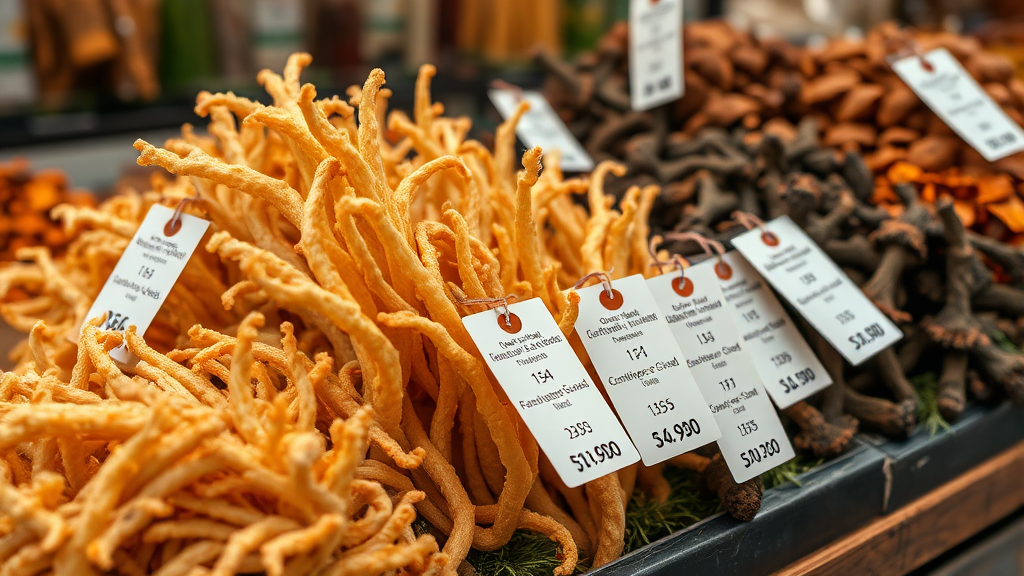 동충하초, 어디서 어떻게 구매해야 할까? (realistic 스타일)