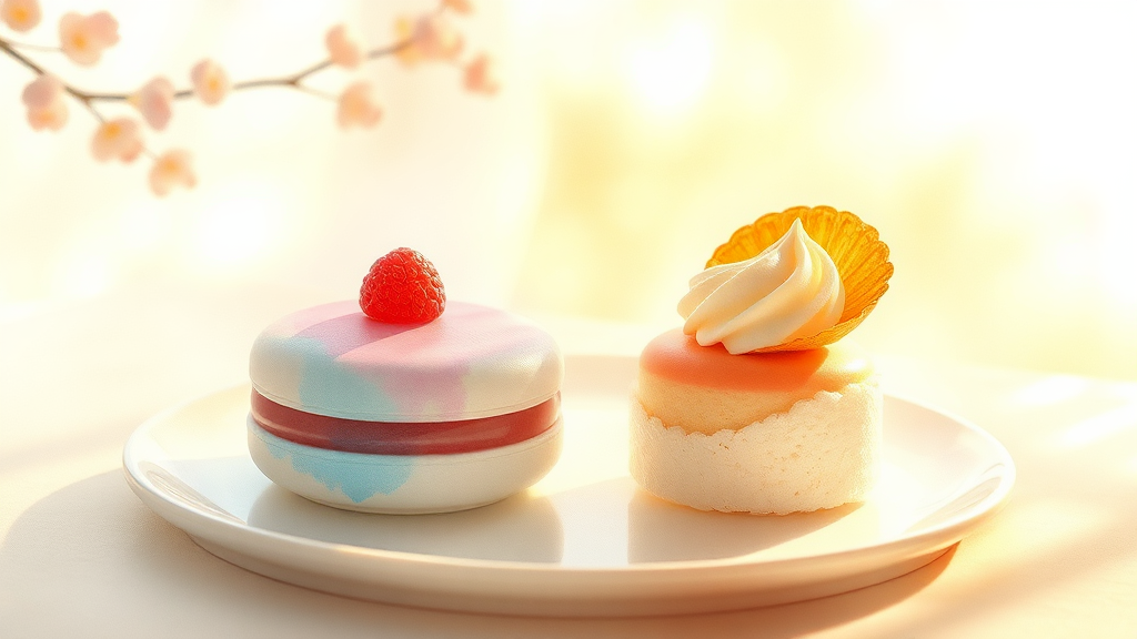 디저트 철학: 설탕의 감정 (watercolor 스타일)