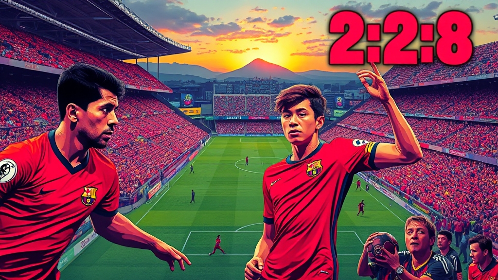 바르셀로나 내한 일정 및 장소 (popart 스타일)