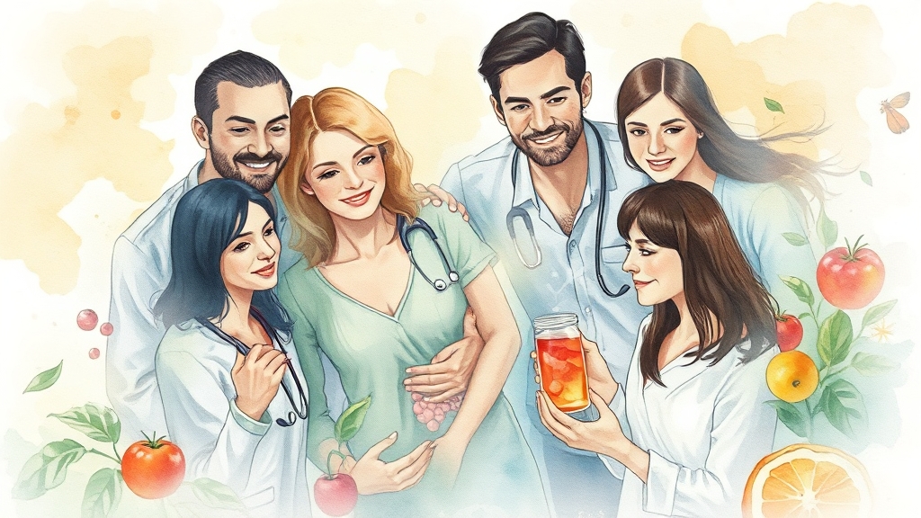 크론병 치료 및 약물 관리법 (watercolor 스타일)