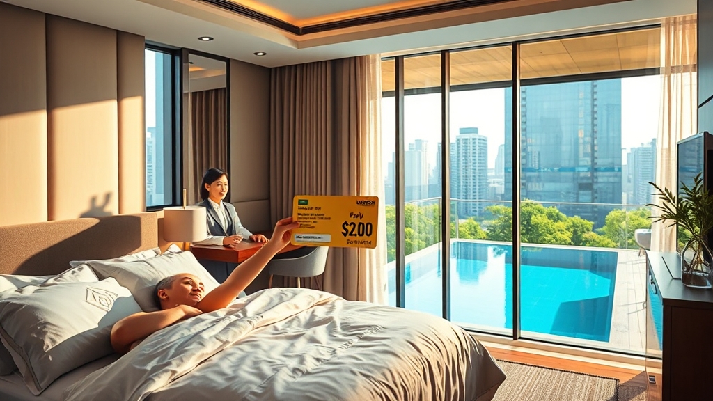 서울 호캉스 호텔 할인 정보 (realistic 스타일)