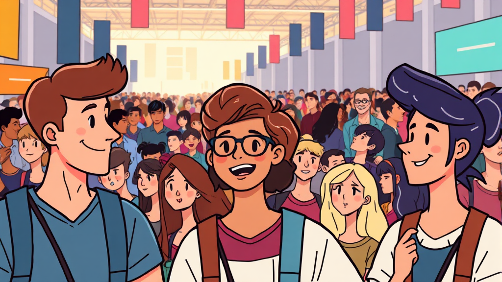 주요 취업박람회 일정 (cartoon 스타일)