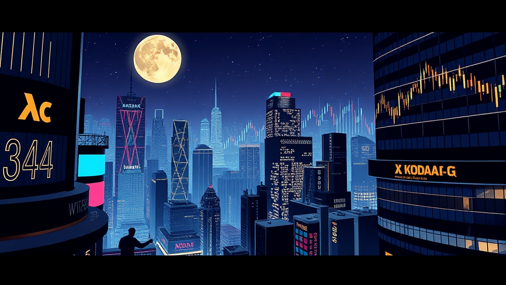 코스닥 시장 현황 및 야간선물 투자 전략 (illustration 스타일)