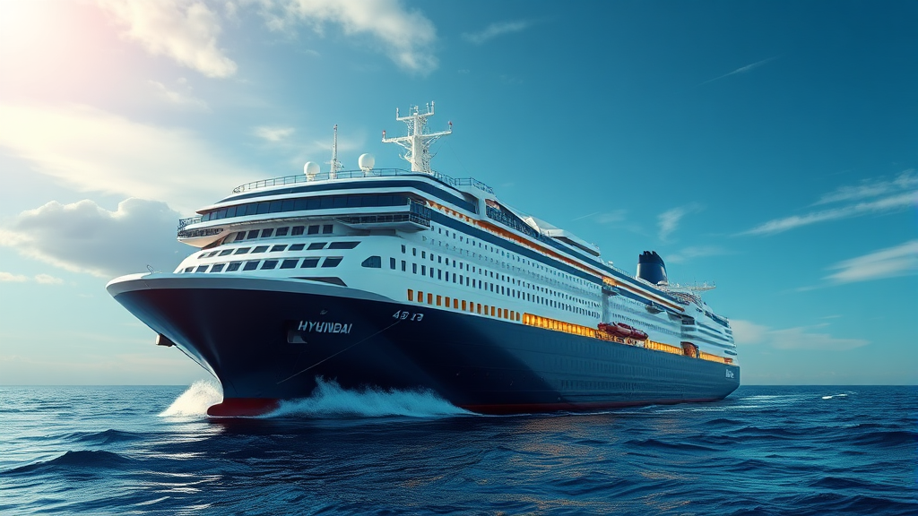 해운 산업의 미래 (realistic 스타일)