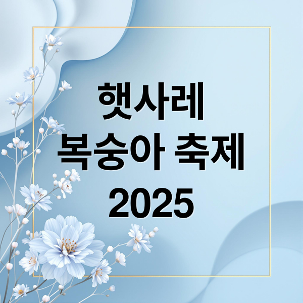 햇사레
복숭아 축제
2025 (햇사레 복숭아 축제 2025년 9월)
