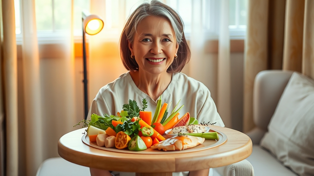 맞춤 식단 관리: 환자를 위한 가이드 (realistic 스타일)