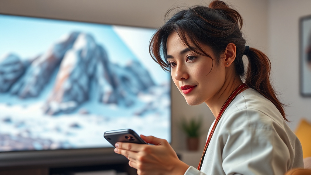 HDMI 2.2: 기술 개요 및 활용 분야 (realistic 스타일)