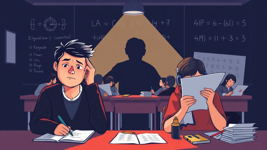 수시 탈락, 왜 이렇게 많을까? (illustration 스타일)