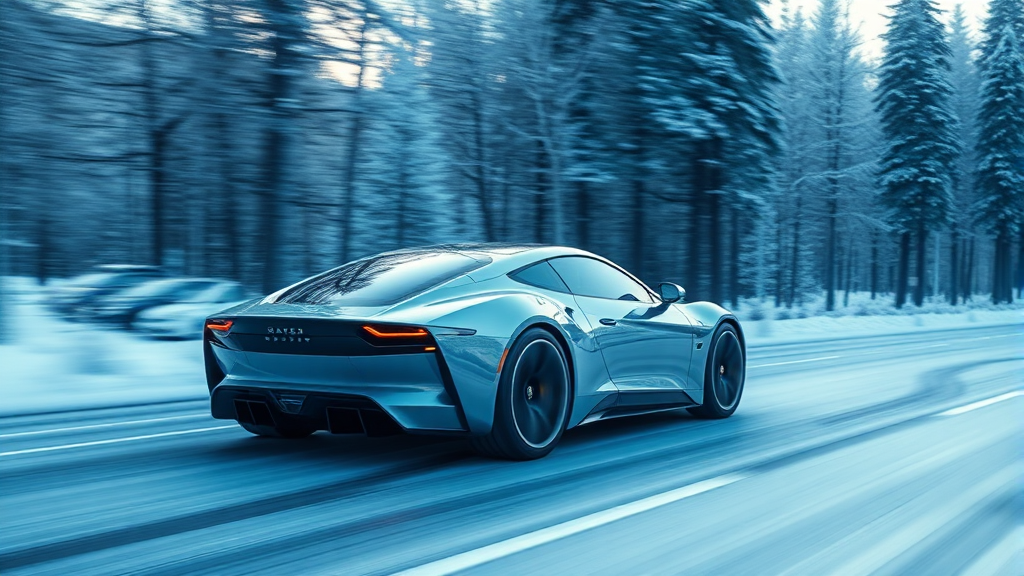 주행 성능 및 하이브리드 시스템 (realistic 스타일)