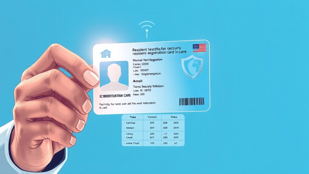IC 주민등록증 재발급 및 방식 비교 (illustration 스타일)