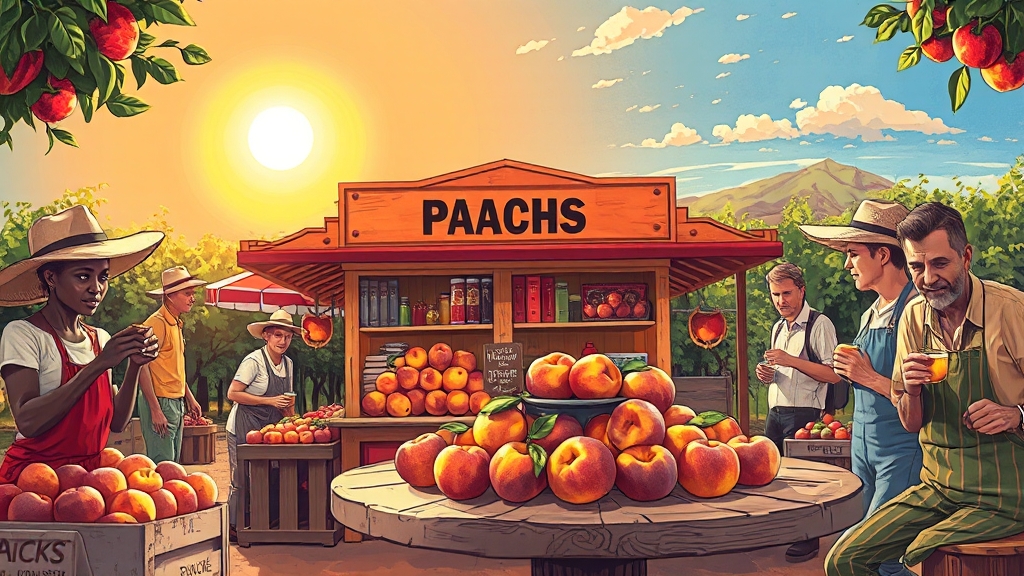 직거래 장터 및 활용 꿀팁 (illustration 스타일)