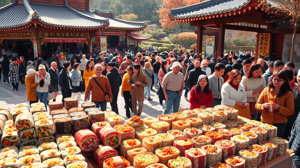 김천 김밥축제 개요 (realistic 스타일)