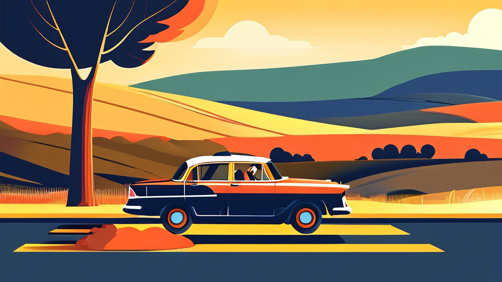 사고 대차 서비스, 왜 필요할까요? (illustration 스타일)