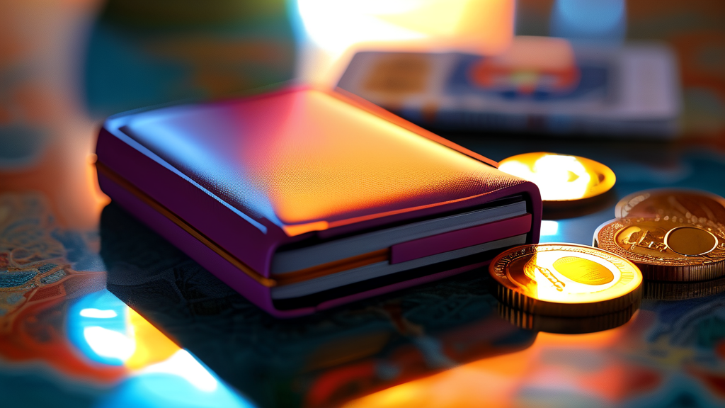 여권, 비자, 환전 등 중요 서류 및 금융 준비 (realistic 스타일)