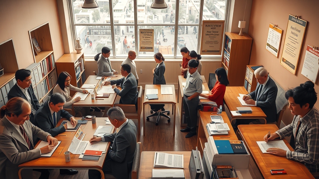 신청 방법 및 필요 서류 (realistic 스타일)