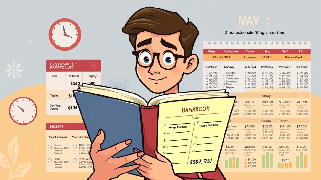 환급 신청, 주의할 점은? (cartoon 스타일)