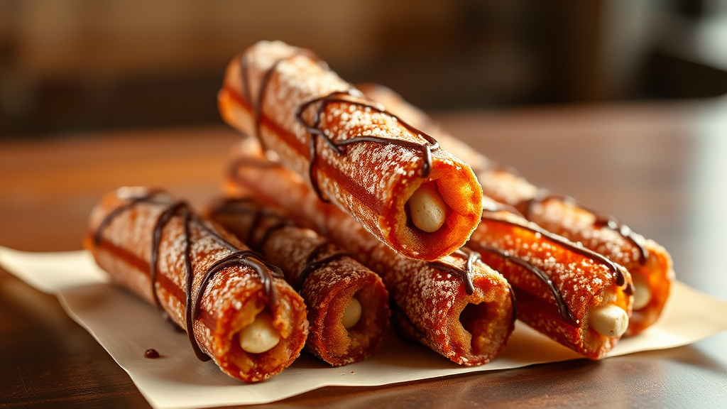 초코 츄러스 할인 꿀팁 (realistic 스타일)