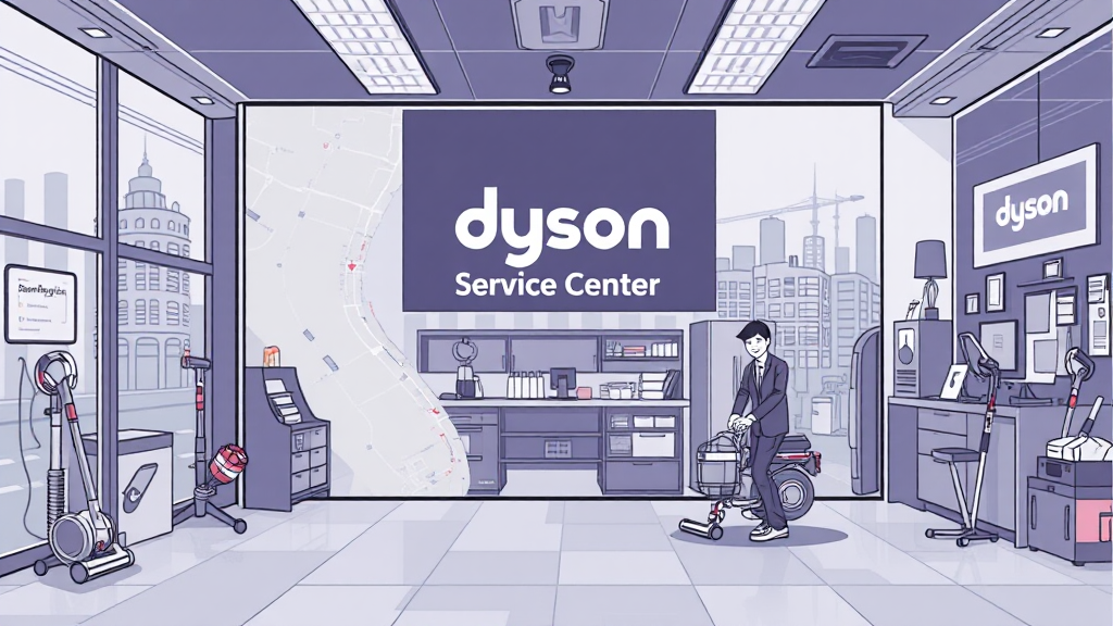 내 주변 다이슨 서비스센터 찾기 (illustration 스타일)