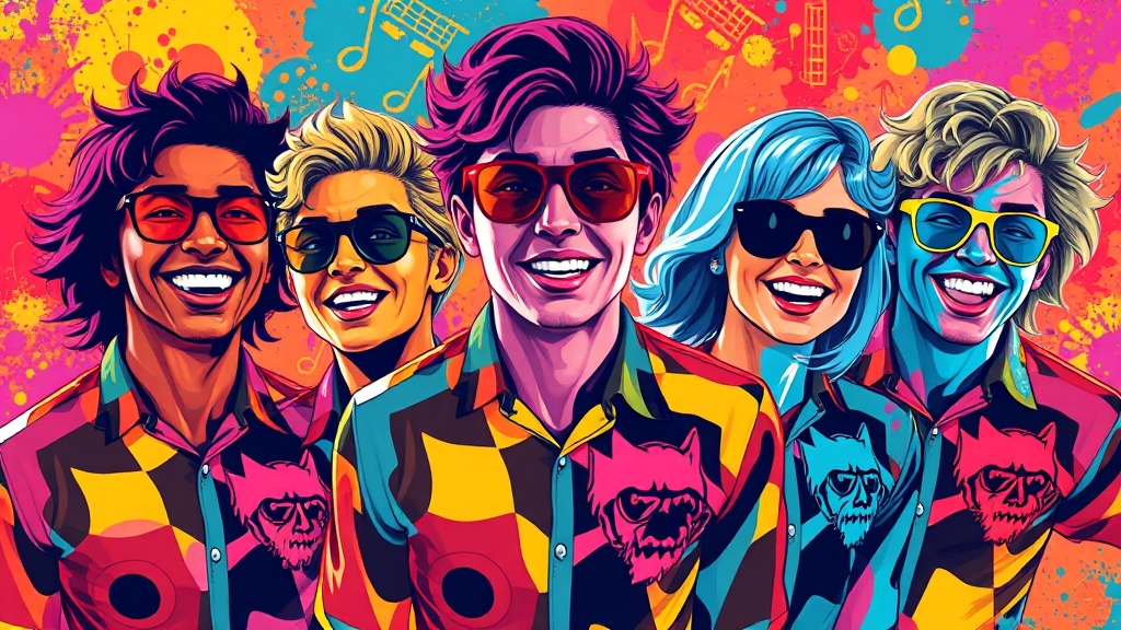 매력적인 등장인물 분석 (popart 스타일)