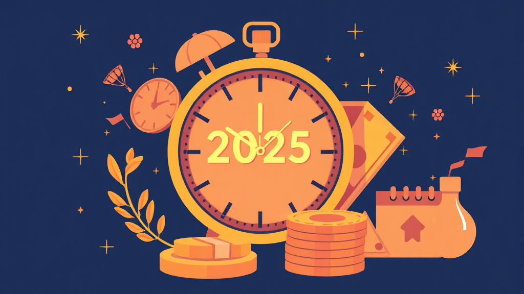 2025년 배당금 지급일, 배당락일 (illustration 스타일)