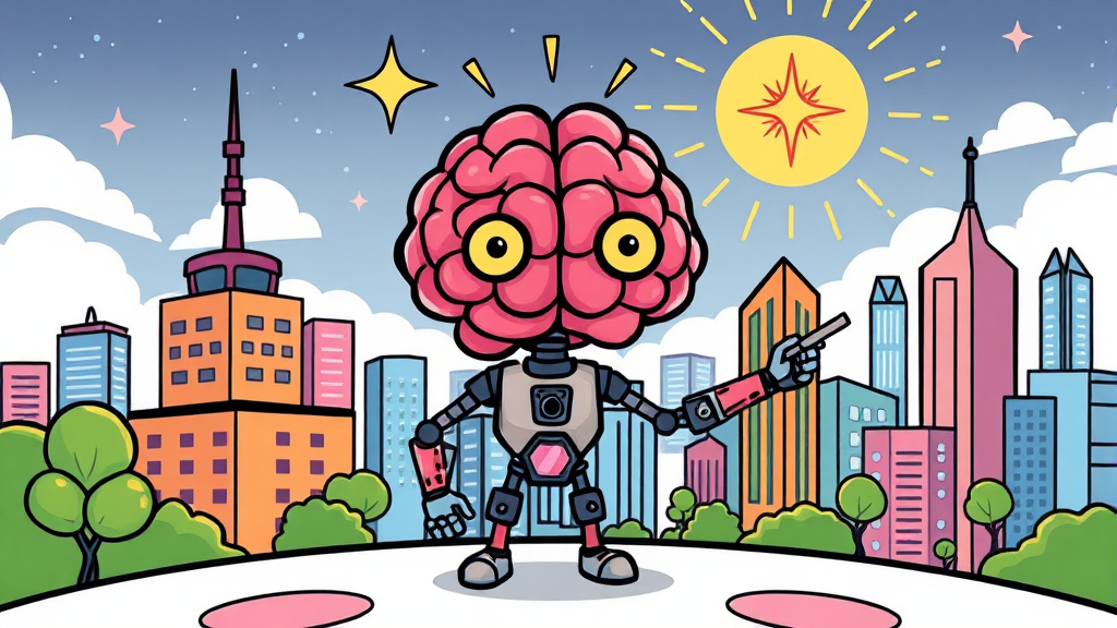 글쓰기, 코딩, 업무 자동화: AI 활용 사례 비교 (cartoon 스타일)