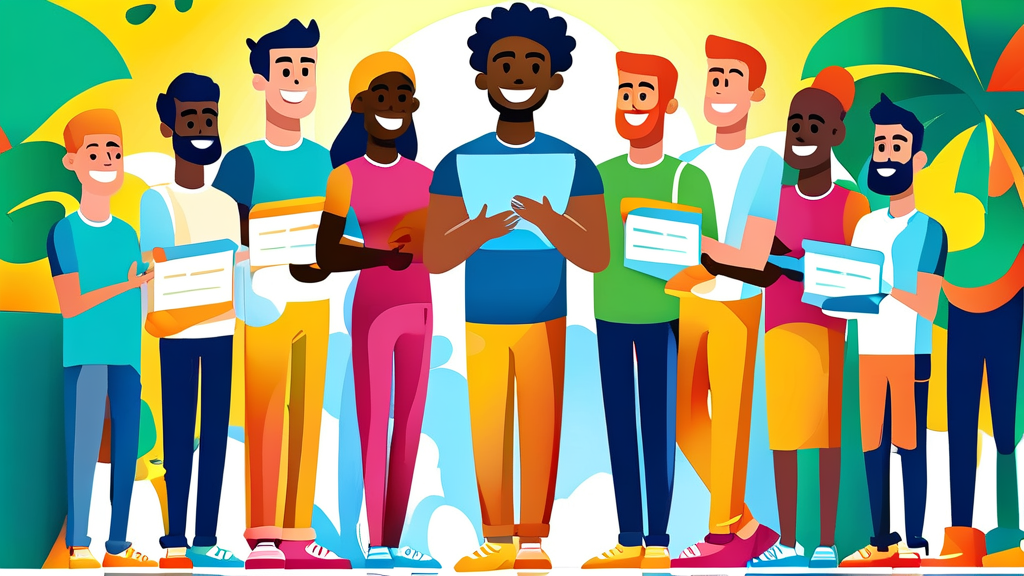 국민취업지원제도로의 변화와 지원금 (cartoon 스타일)