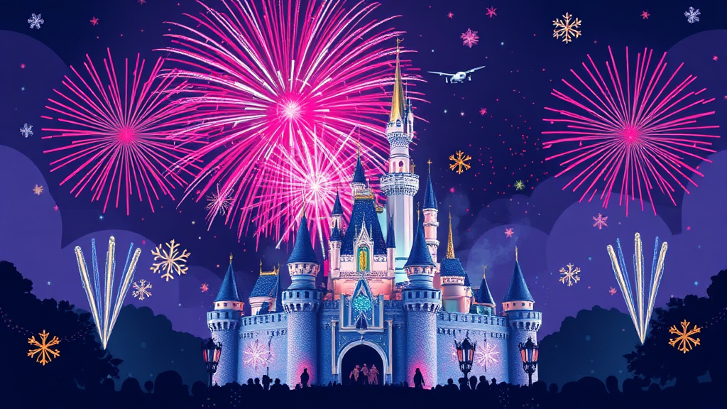 불꽃놀이 명당 자리와 꿀팁 (illustration 스타일)