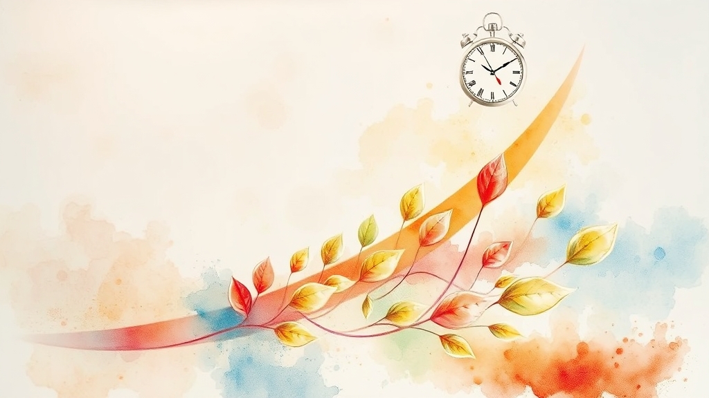 장기 투자, 어떻게 성공할까? (watercolor 스타일)