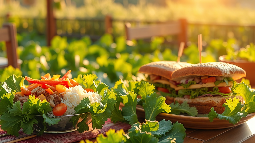 양상추 활용 레시피 (realistic 스타일)