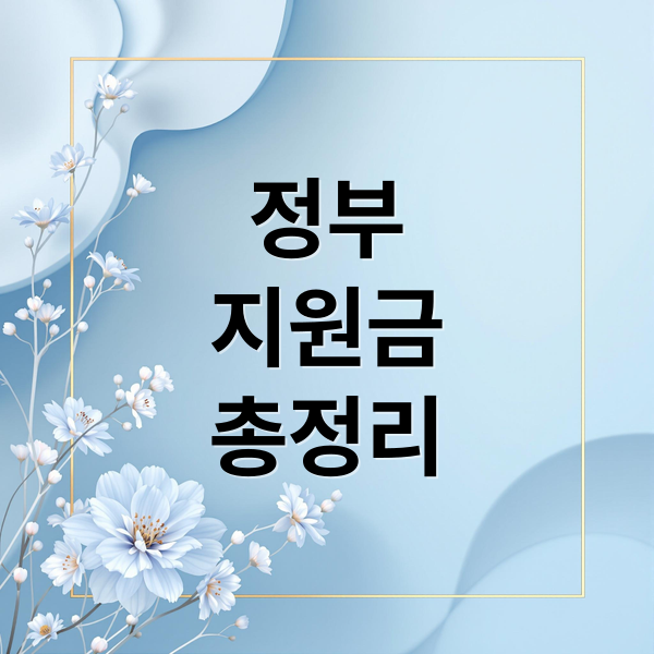 정부
지원금
총정리 (정부 지원금 확인 신청)