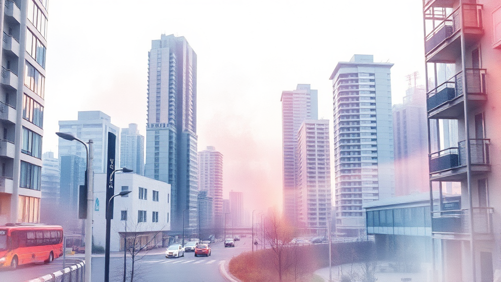 기업 부동산 뉴스 (watercolor 스타일)