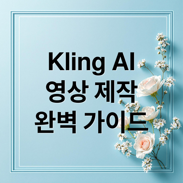 Kling AI
영상 제작
완벽 가이드 (Kling AI 사용법)