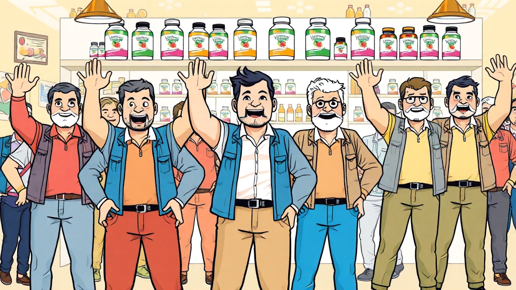 추천 영양제 성분 분석 (cartoon 스타일)