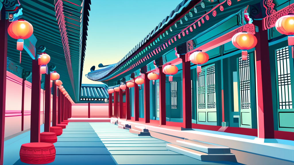 달빛기행 관람 코스와 프로그램 하이라이트 (illustration 스타일)