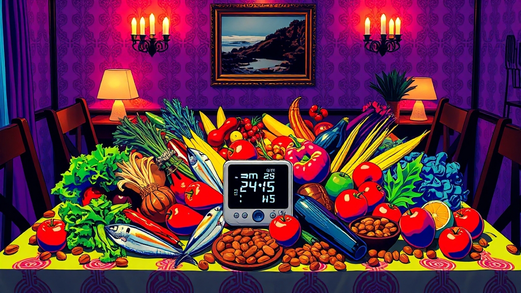 혈압 낮추는 음식 7가지 (popart 스타일)