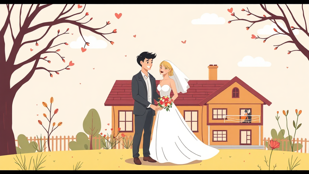 신혼부부 주거 안정을 위한 청약 및 공공임대 활용 전략 (illustration 스타일)