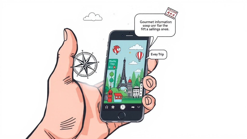 Gemini 기반 구글 지도 활용 시나리오 (illustration 스타일)