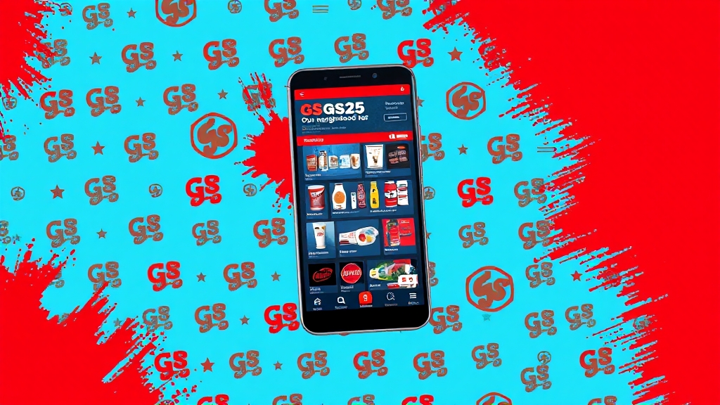 GS25 쇼핑, 더 편리하게! (popart 스타일)