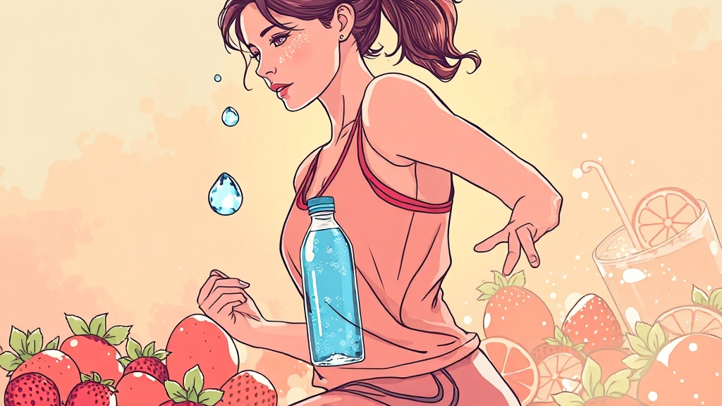 식염포도당, 어떤 효능이 있을까요? (illustration 스타일)